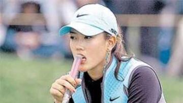 <b>VA A MÁS. </b>Michelle Wie cree que su potencial le permite disputar torneos del circuito masculino.