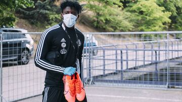 Salisu, jugador del Real Valladolid, que podría abandonar pronto el club.