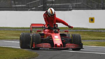 Sebastian Vettel (Ferrari SF1000). Silverstone, F1 2020. 