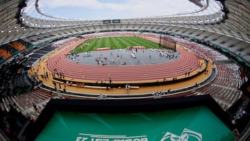 Budapest (Hungary), 18/08/2023.- General view of the National Athletics Center in Budapest, Hungary, 18 August 2023. The 2023 World Athletics Championships are scheduled from 19 to 27 August 2023 in Budapest. (Mundial de Atletismo, Hungría) EFE/EPA/Adam Warzawa POLAND OUT