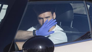 Sergi Gómez, tras hacerse el PCR.