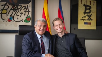 Laporta con Frenkie de Jong