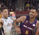 Pangos lleva al Barcelona al triunfo ante una gran Penya