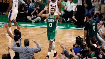 Jayson Tatum had a record setting night 51 points to lead the Boston Celtics to a Game 7 win over the Philadelphia 76ers from TD Garden.