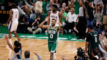 Jayson Tatum had a record setting night 51 points to lead the Boston Celtics to a Game 7 win over the Philadelphia 76ers from TD Garden.