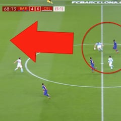 Tres regates y 75 metros: la jugada para ilusionarse con Dembèlè