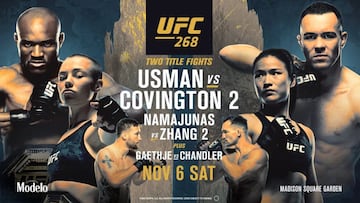 Cartel del UFC 268.