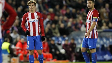 Griezmann, durante el partido contra el PSV.