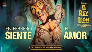 Regala para San Valentín el espectáculo ‘El Rey León’: entradas desde 27 euros con ahorros del 50% entre semana