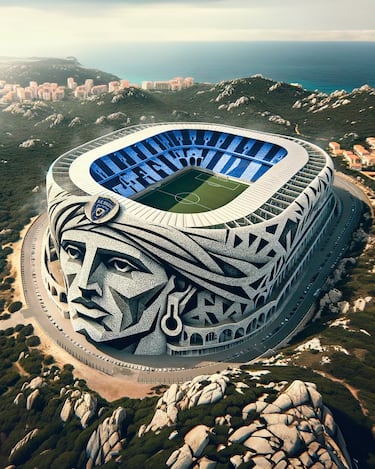 Los espectaculares estadios de la Ligue 1 según la IA