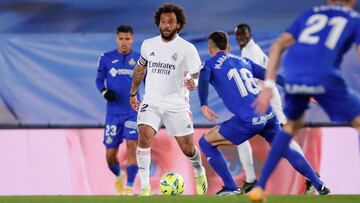 Marcelo, durante el Real Madrid-Getafe.