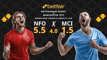Nottingham Forest vs. Manchester City: horario, dónde ver, pronósticos y clasificación
