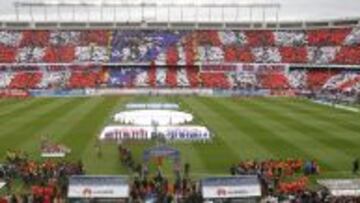 AMBIENTE DE GALA. Un Atl&eacute;tico-Real Madrid es un espect&aacute;culo y habr&aacute; un gran lleno en el partido de ma&ntilde;ana. 
 