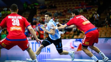 Argentina no puede seguir el ritmo de Serbia y acumula su segunda derrota en el Main Round del Mundial de Handball