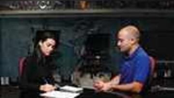 Antonio Lobato en un momento de la entrevista.