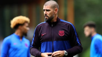 V&iacute;ctor Vald&eacute;s, entrenador del juvenil del Barcelona.