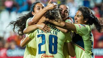 
 En la octava fecha de la Liga MX Femenil, las &Aacute;guilas se enfrentan a las Tuzas de Pachuca en La Noria; Am&eacute;rica sigue en la pelea por apoderarse del primer lugar de su grupo.
 
 
 
 Action photo of the match Tijuana vs America corresponding to day 5 of the tournament Opening 2018 of the Liga Femenil MX from the Caliente stadium.
 
 
 
 IN THE PHOTO: