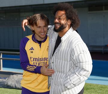 Luka Modric y Marcelo.