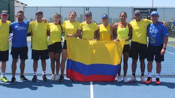 Equipo Colombia Colsanitas en la Billie Jean King Cup.