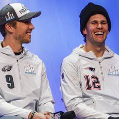 Philadelphia Eagles y New England Patriots, línea por línea