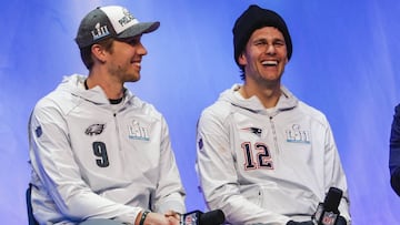 Philadelphia Eagles y New England Patriots, línea por línea