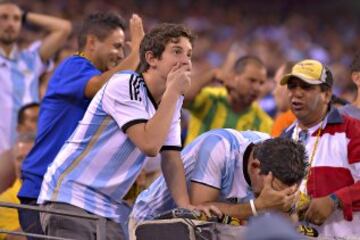 Fans en el Argentina vs Chile.
