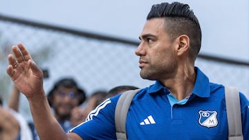 David González, DT de Millonarios, explica por qué Falcao no jugó contra Llaneros.