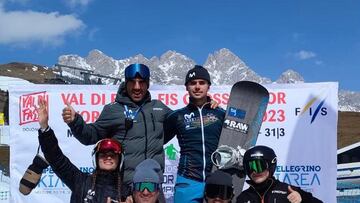 Álvaro Romero, campeón del mundo júnior de snowboard cross 