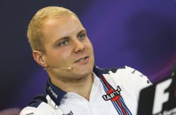 El finlandés Bottas es el otro piloto de Williams en la temporada actual, misma en la que se ha subido al podio en una ocasión: el Gran Premio de Canadá en junio pasado tras acabar en la tercera posición.