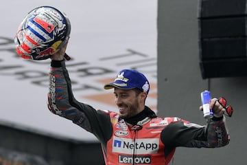 Dovi celebrando su victoria en Valencia. 