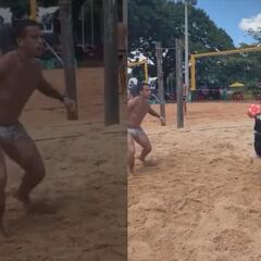 El vídeo de este perro jugando voleibol de playa que ya es viral en redes
