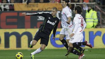 ¿Recuerdan cuando Benzema era un clon de Ronaldo? En Sevilla, sí