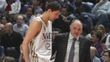 Nikola Mirotic y Pablo Laso.