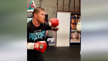 Canelo a tope para su pelea ante Billy Joe Saunders