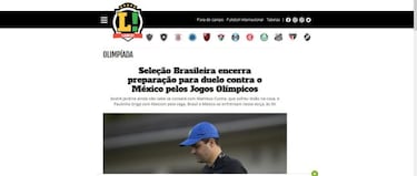 Prensa brasileña le muestra respeto a la Selección Mexicana