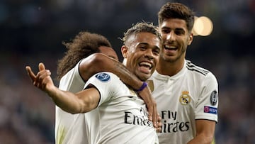 Mariano celebr&oacute; as&iacute; su gol al Roma.