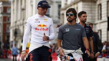 Verstappen y Alonso.