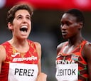 Marta Pérez roza la gran barrera de 1.500 en el éxito de Kipyegon