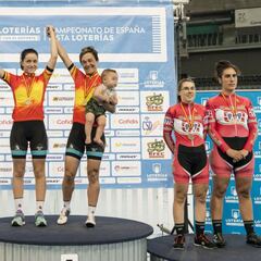 Leire Olaberria, mamá y campeona en el velódromo
