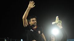 Estudiantes goleó a Sarmiento (R), en la despedida de Braña