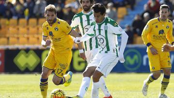 Fausto, en un partido con el Alcorc&oacute;n.
 