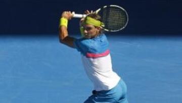 <b>SÓLIDO</b>. El número uno del mundo demostró la contundencia de su tenis ante el chileno Fernando González.