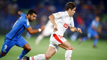 Hervias of Eibar during the spanish league, La Liga, football match between Getafe and Eibar on August 24, 2018 at Coliseum Alfonso Perez stadium in Madrid, Spain.
