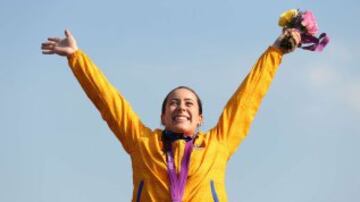 Medalla de Oro de Mariana Pajón en BMX en Londres 2012.