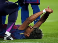 Barcelona star Yamal left the field in tears after scoring the winner vs. Celta Vigo, with early signs pointing to a possible hamstring tear.