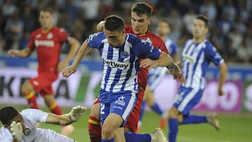 Calleri, goleador del Alavés ante el Getafe.