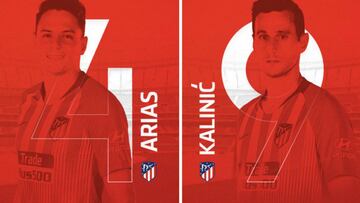 Presentación de Kalinic y Arias en el Metropolitano, en directo