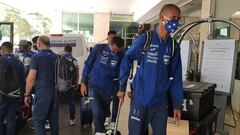 La escuadra catracha arrib&oacute; a territorio guatemalteco, donde enfrentar&aacute; a la selecci&oacute;n chapina este domingo, en duelo amistoso de la presente fecha FIFA.