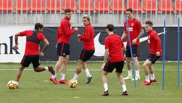 Koke y Carrasco todavía no se entrenan con el Atlético