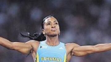 <b>INVENCIBLE. </b>La bahameña Tonique Williams, oro olímpico en 400.